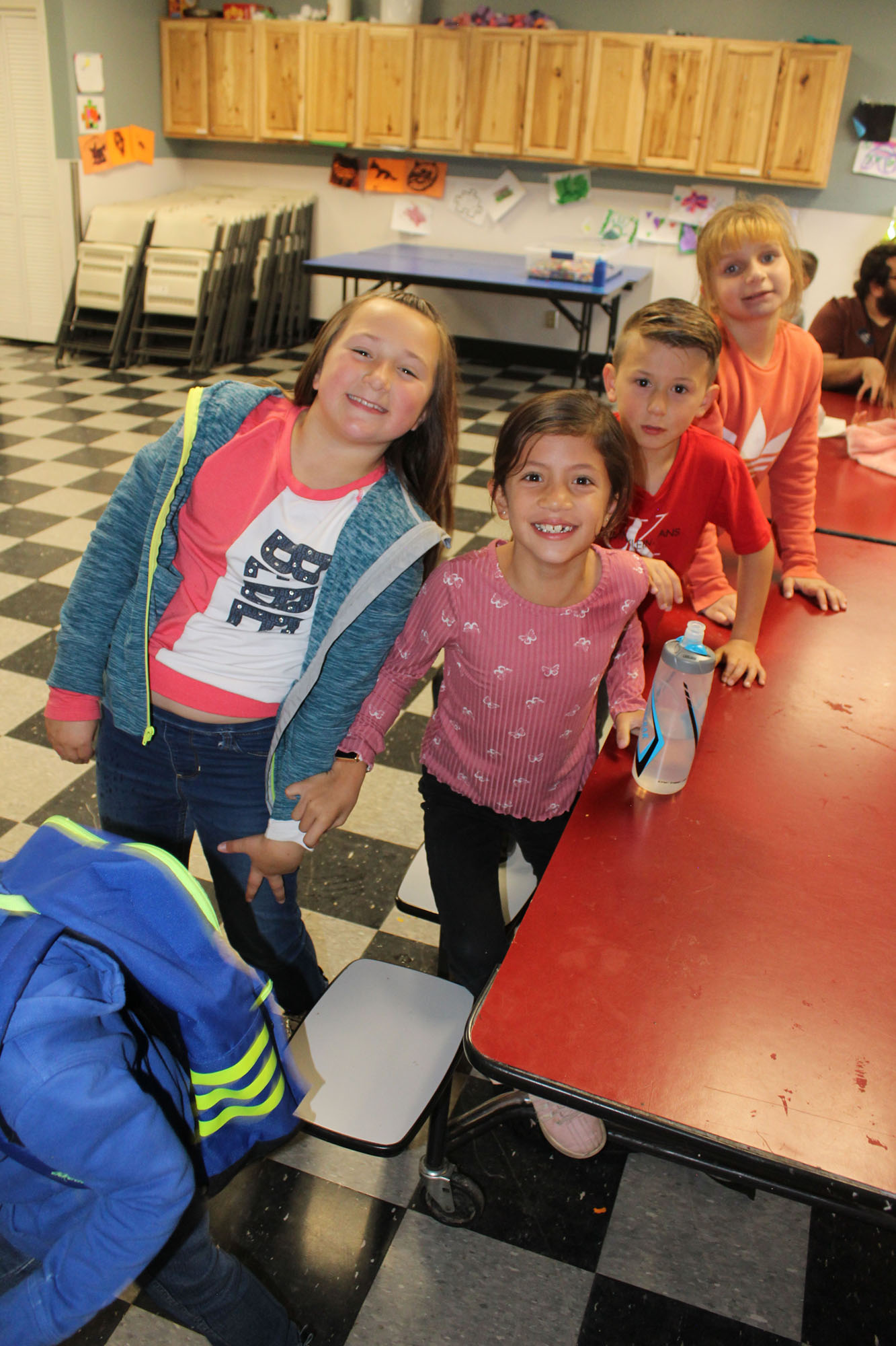Children at table during after school activities in Twin Falls, ID.
